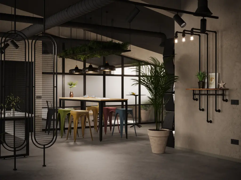 Einzelansicht der Visualisierung der Innenarchitektur und Ladenbau für das Büro in Fahrweid bei Dietikon im Limmattal.